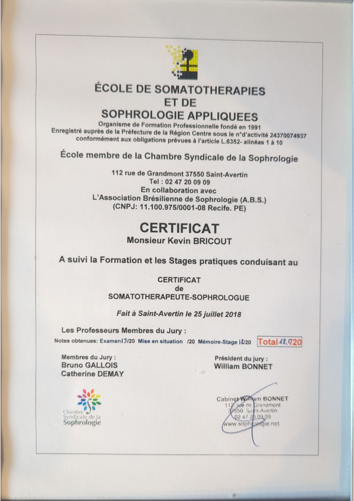 photo diplome Kevin bricout