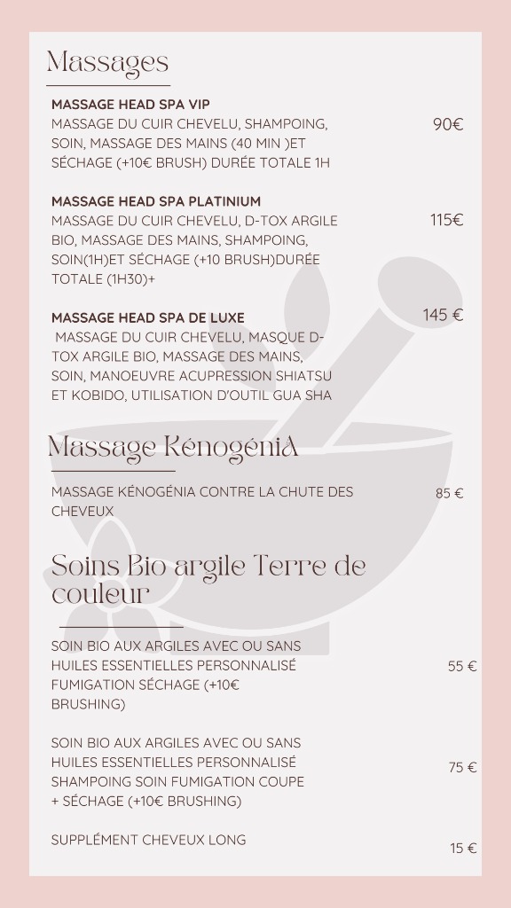 photo cabinet Head spa Carole Leloup