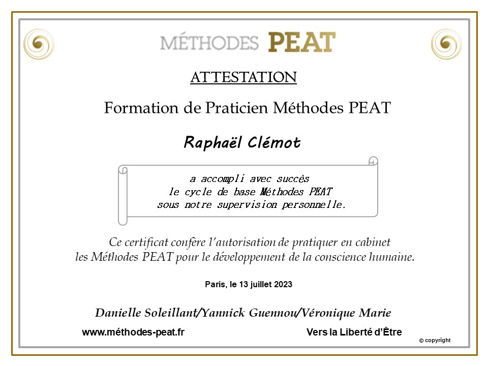 photo diplome Raphaël CLÉMOT