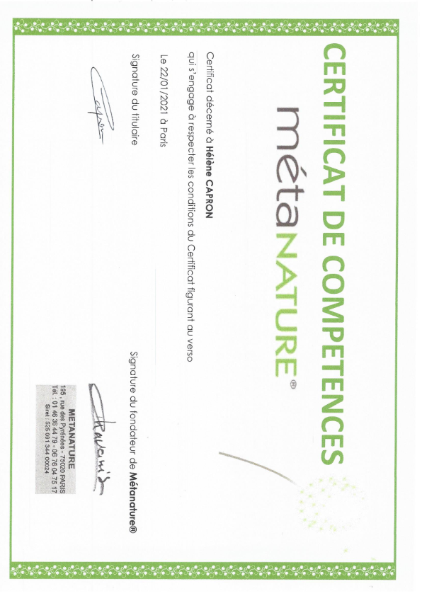 photo diplome Ailes & Nature