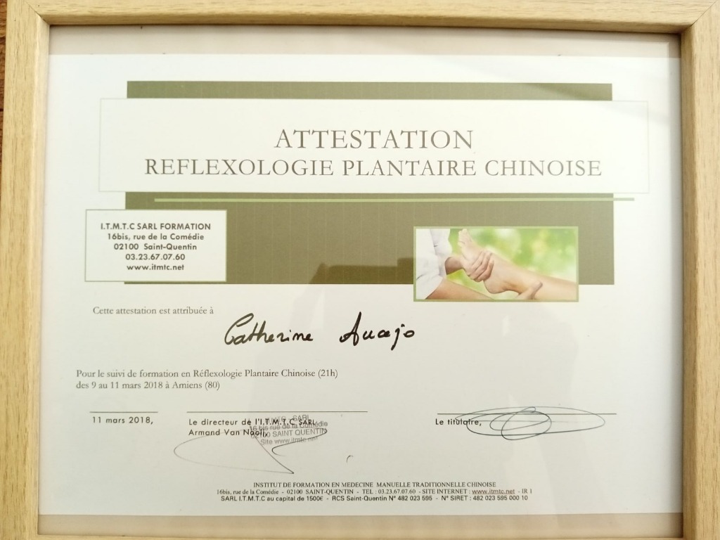 photo diplome Catherine CANTOT