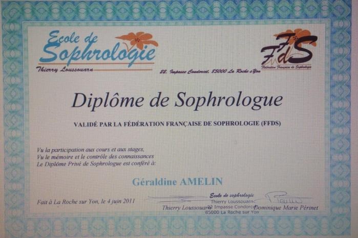 photo diplome Amelin Géraldine 
