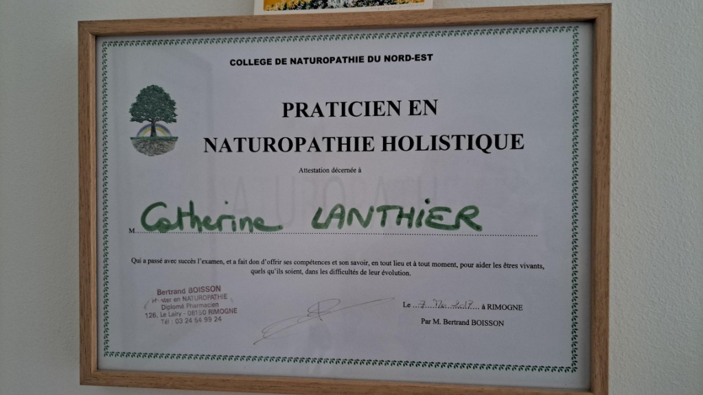 photo diplome LANTHIER Catherine