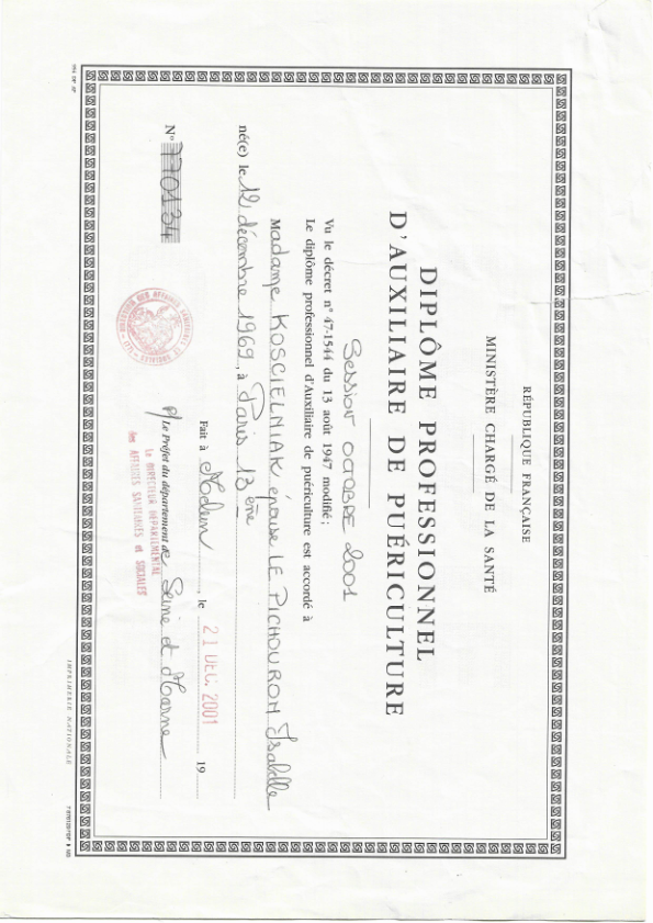 photo diplome Une Rose Un Chou