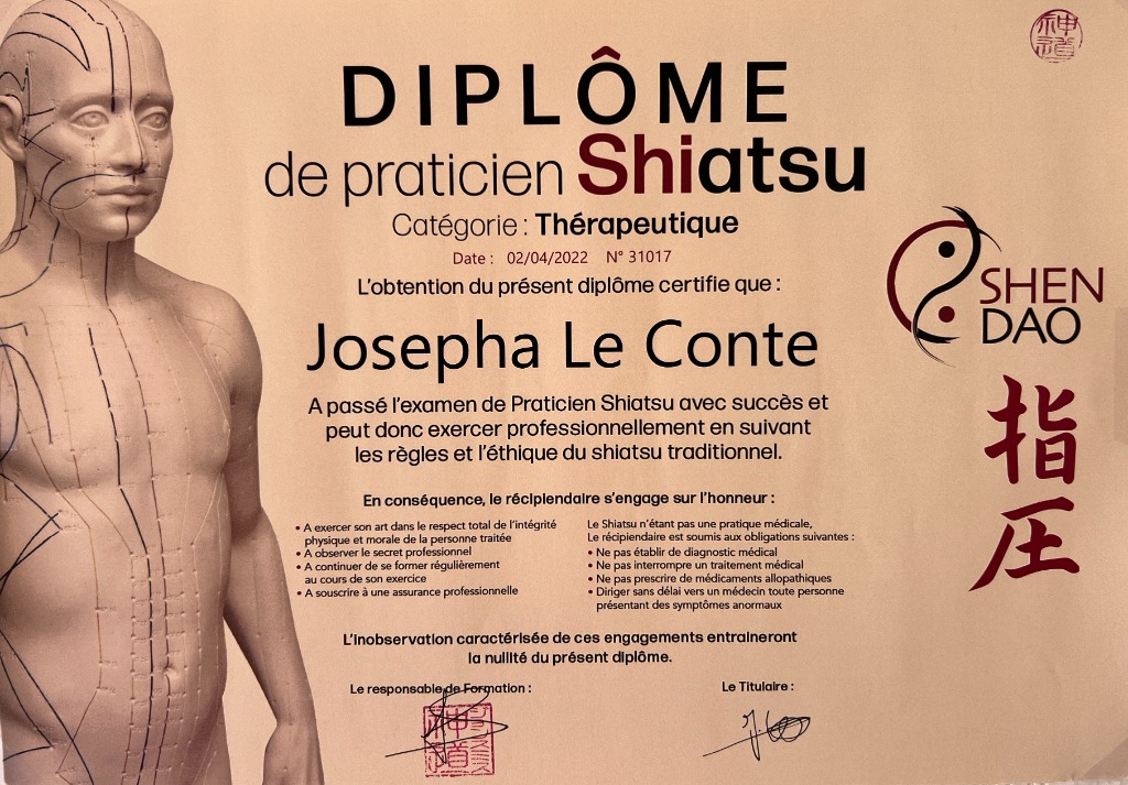 photo diplome Josépha Le Conte