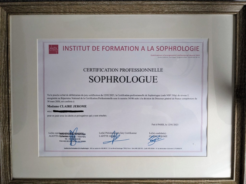 photo diplome Claire JEROME