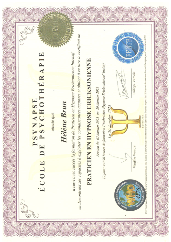 photo diplome Helene BRUN