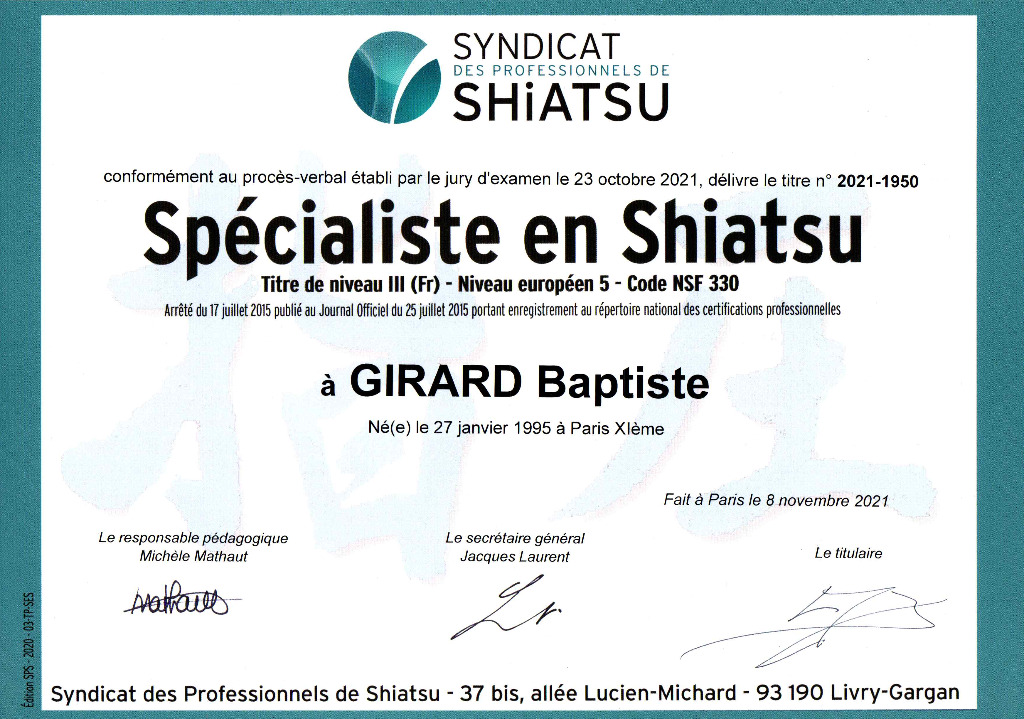photo diplome Baptiste Girard