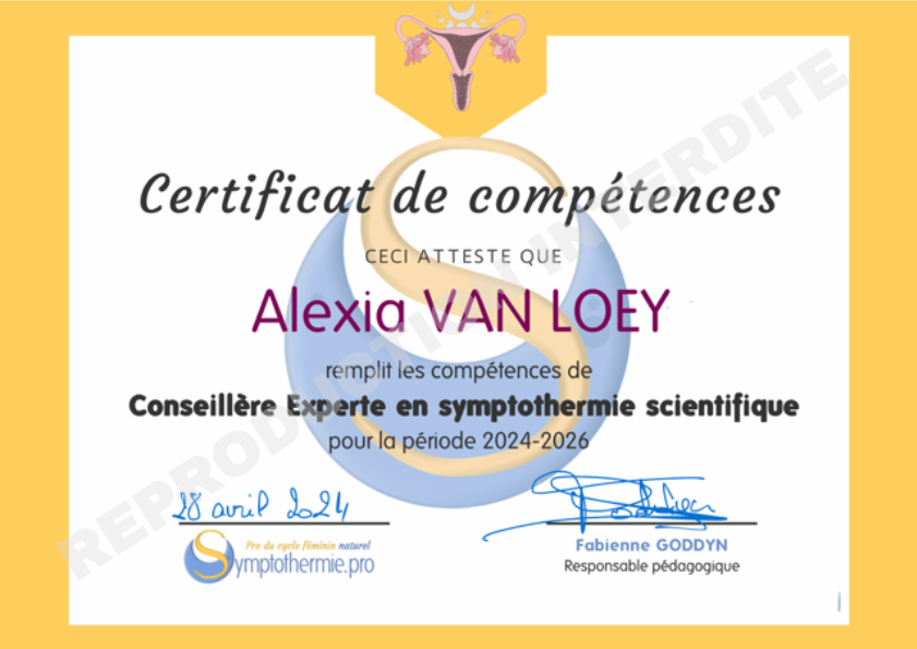 photo diplome ALEXIA VAN LOEY