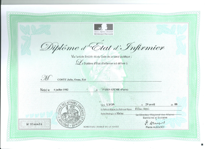 photo diplome Oona Coste-Fauchery - Être et devenir parent