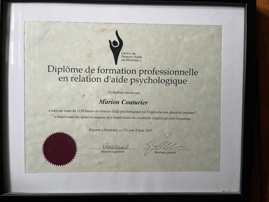 photo diplome Marion Couturier