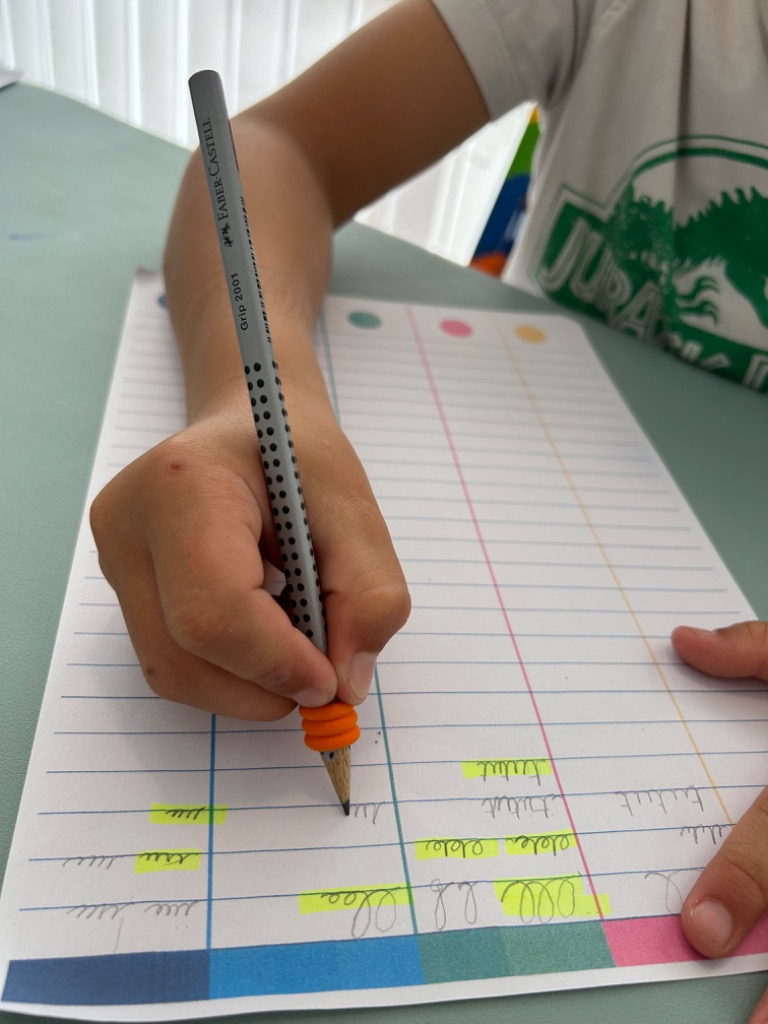 photo seance Corinne Dourlens Graphopédagogue