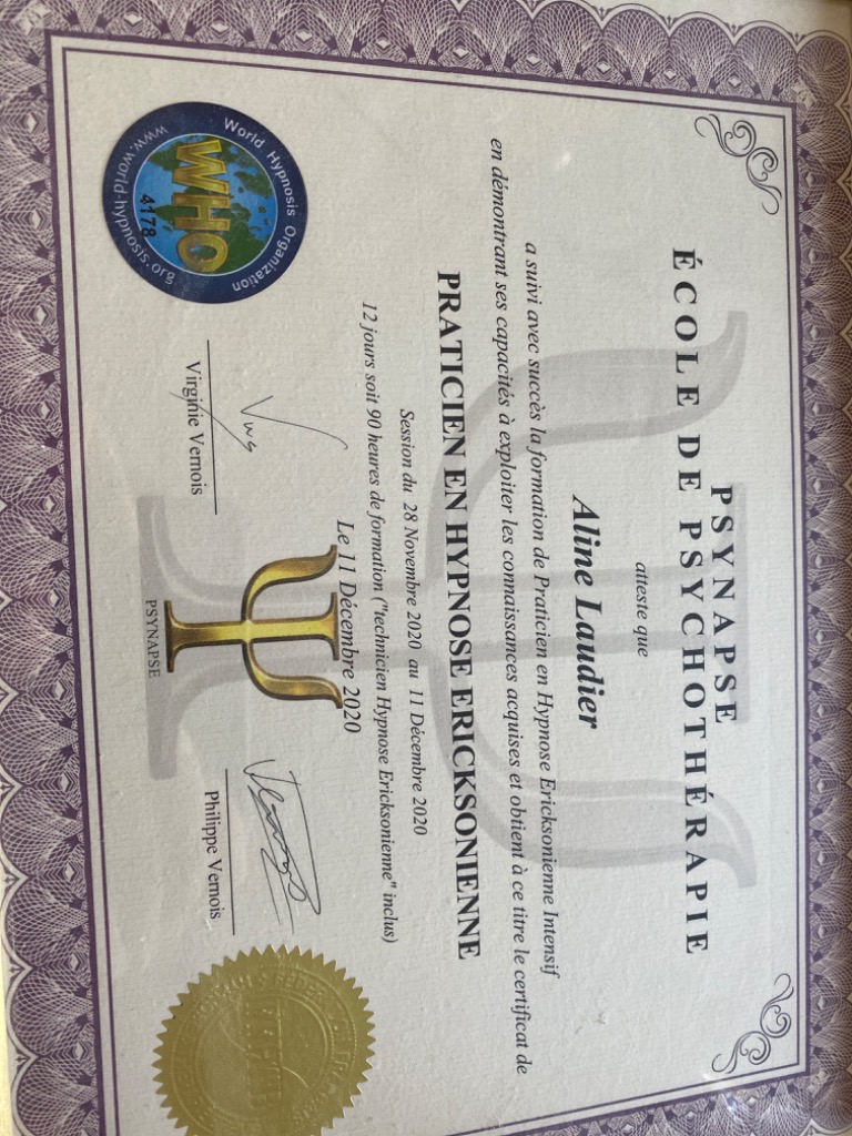 photo diplome Aline Laudier (EI)