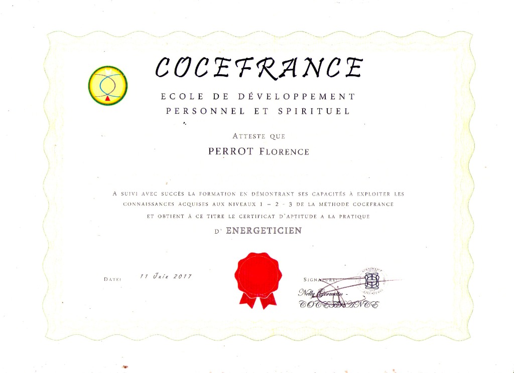 photo diplome Perrot Florence