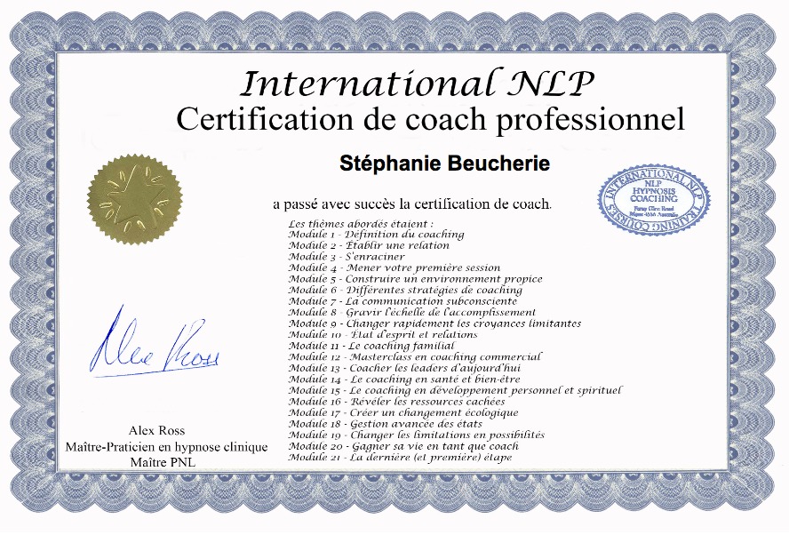 photo diplome Stephanie Beucherie