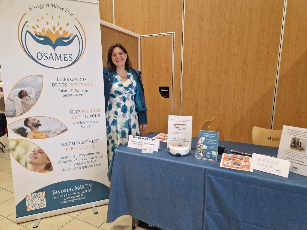 photo activite OSAMES Sandrine MARTIN - laserothérapie STOP TABAC