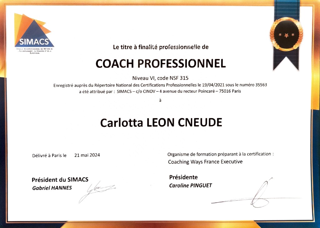 photo diplome Carlotta Léon-Cneude
