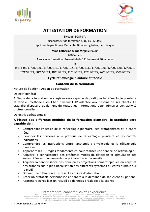 photo diplome Virginie POULIN