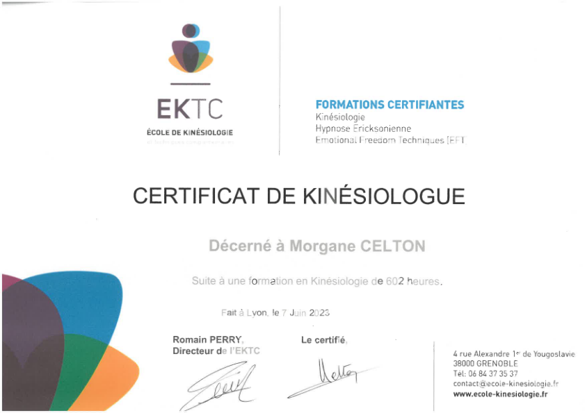 photo diplome Morgane CELTON