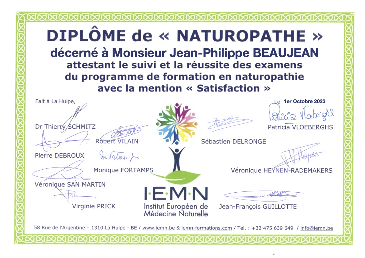 photo diplome Jean-Philippe Beaujean