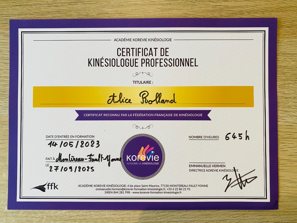 photo diplome Alice Rolland