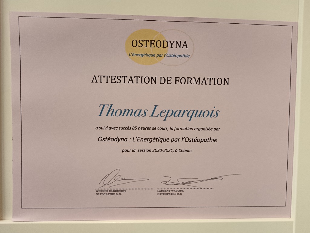 photo diplome Thomas LEPARQUOIS