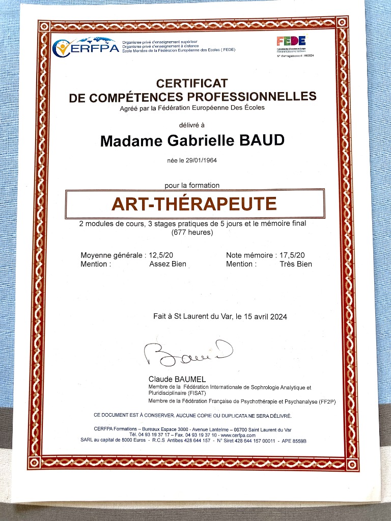 photo diplome BAUD GABRIELLE