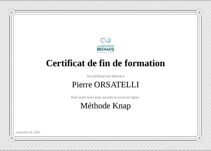 photo diplome Pierre ORSATELLI