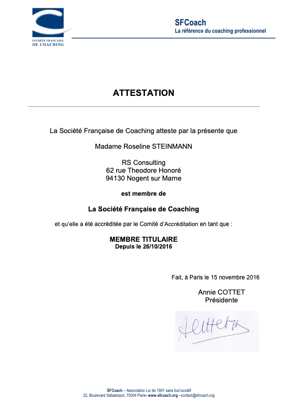 photo diplome Roseline STEINMANN