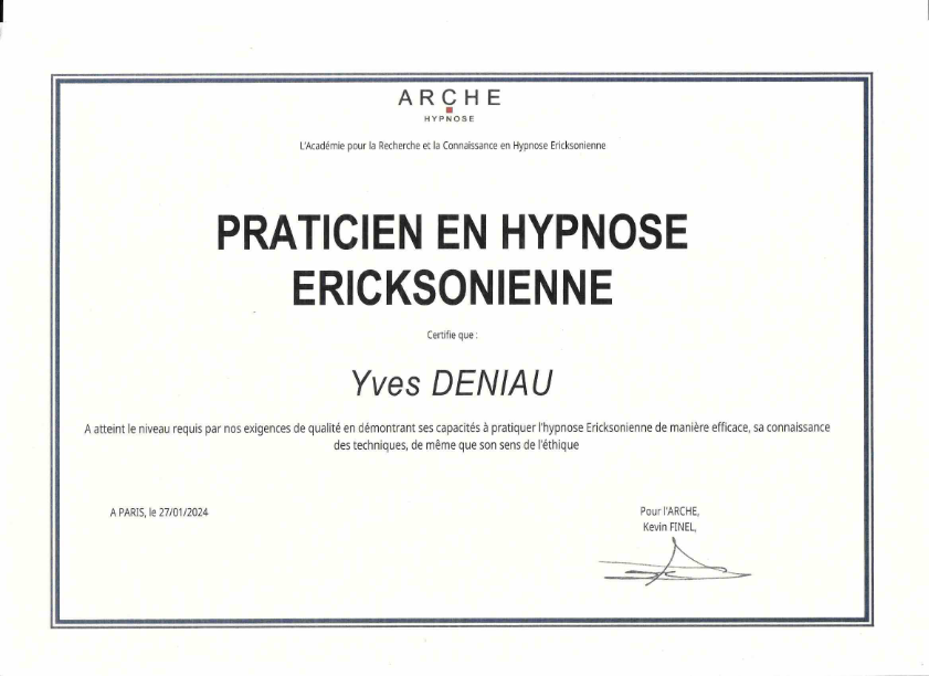 photo diplome Yves Deniau