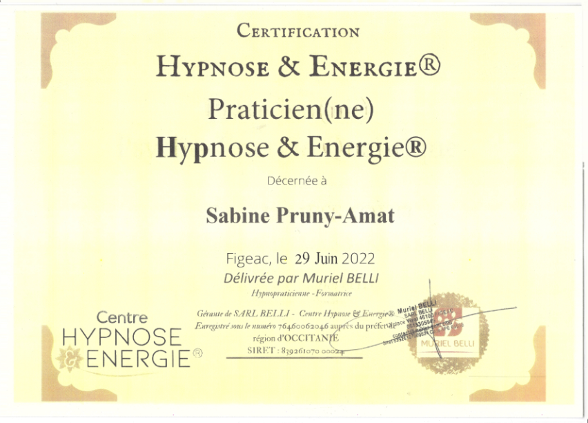 photo diplome Sabine Amat Pruny