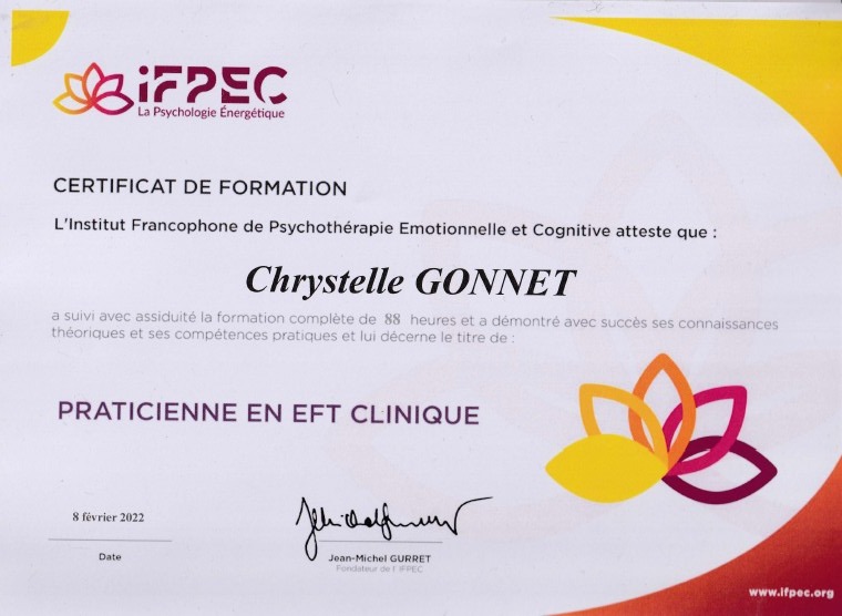 photo diplome Chrystelle Gonnet