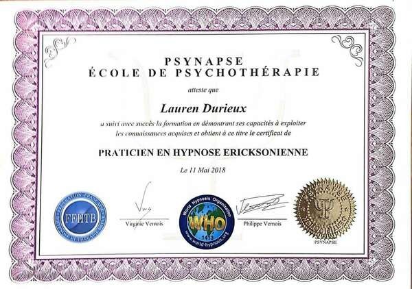photo diplome Lauren Durieux