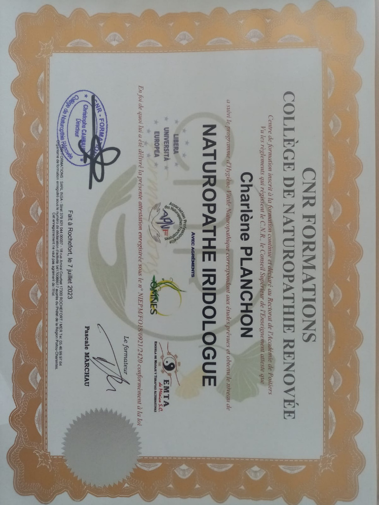 photo diplome Nutricieusement