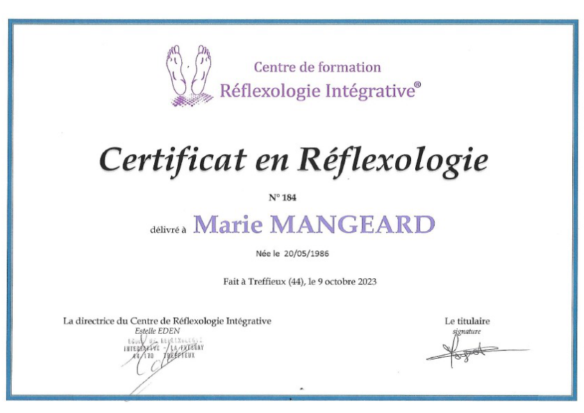 photo diplome Marie Mangeard 