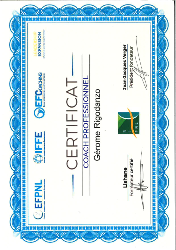 photo diplome G - Révélateur de potentiels humains