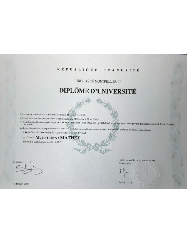 photo diplome Laurent Mathey