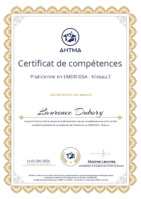 photo diplome Laurence DUBORY