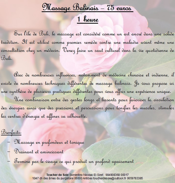 photo activite Toucher de soie