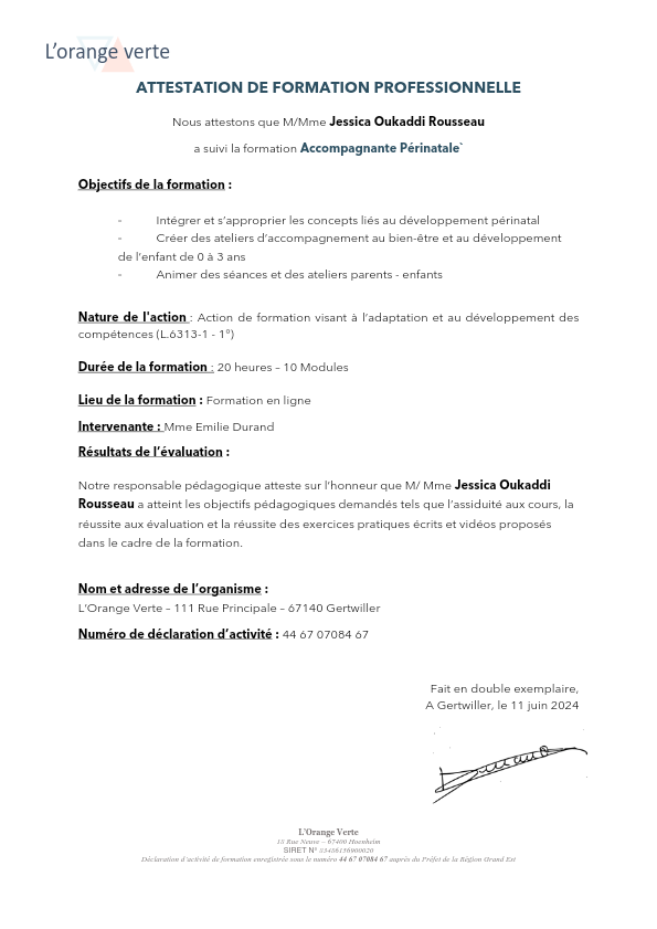 photo diplome Jessica Oukaddi Rousseau