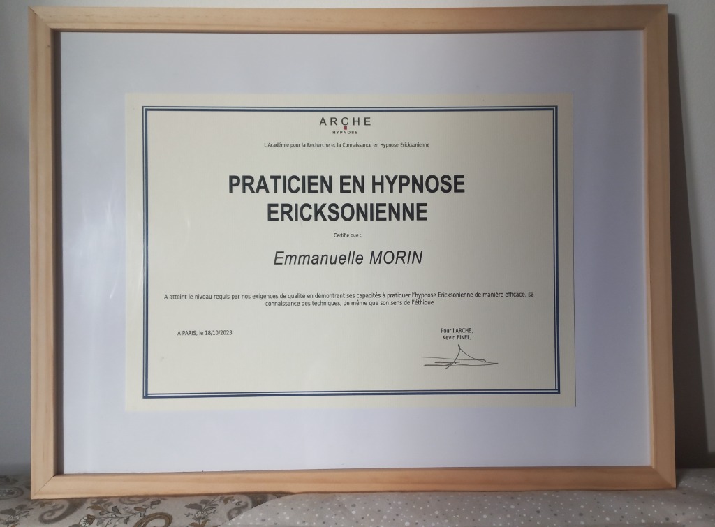 photo diplome Emmanuelle Morin