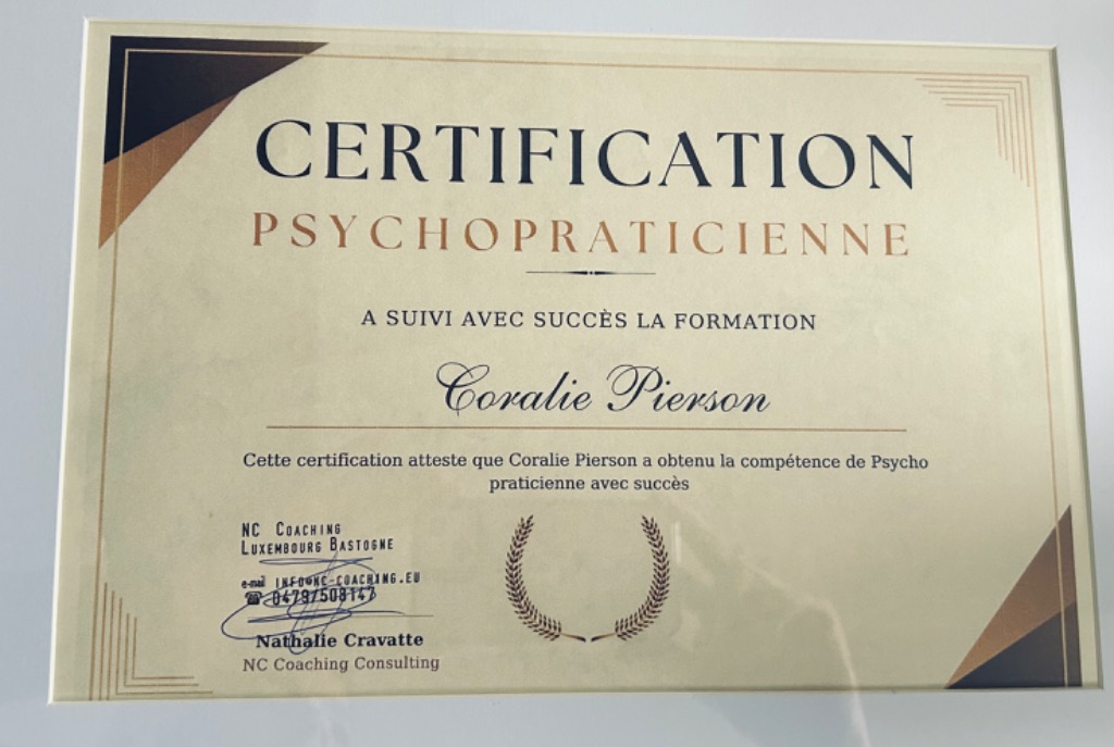 photo diplome Coralie Pierson 