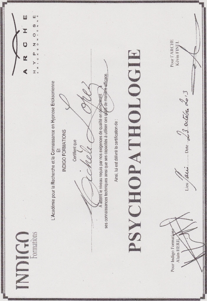 photo diplome Hypnose-therapies.org