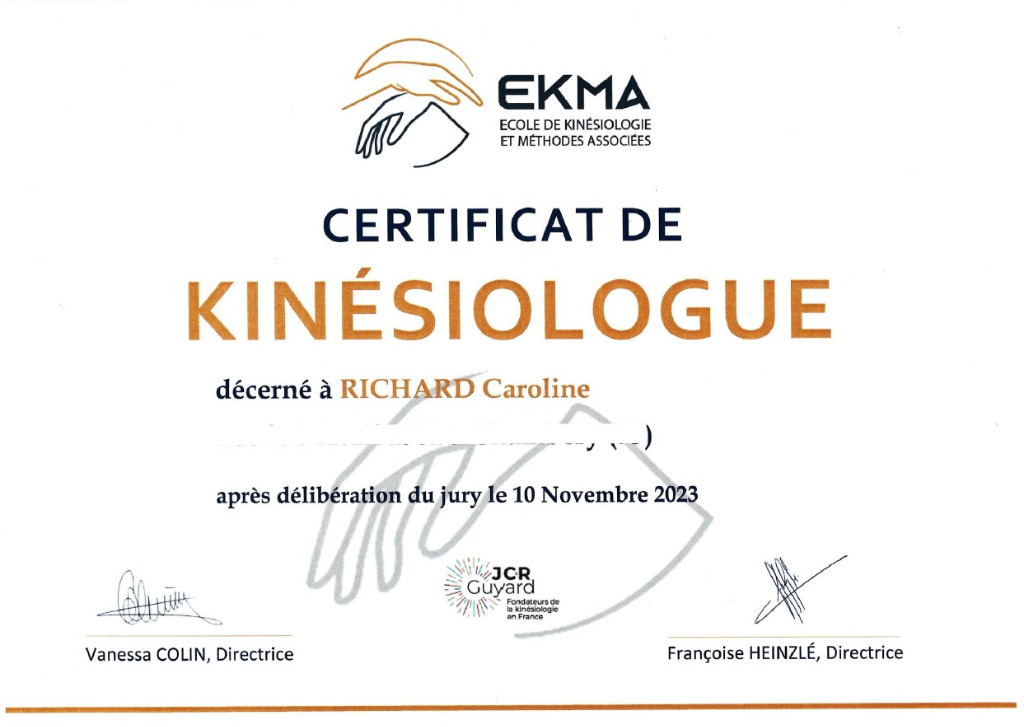 photo diplome Caroline richard