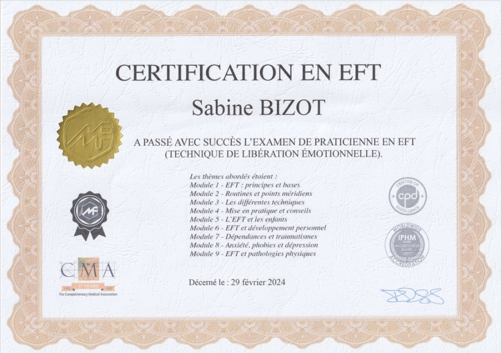 photo diplome Sabine Bizot