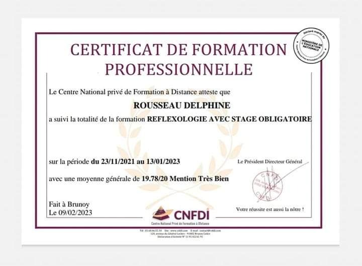 photo diplome Delphine Rousseau