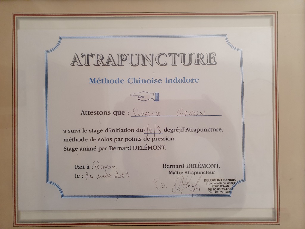 photo diplome Florence Gaudin- Flow des 5 continents 