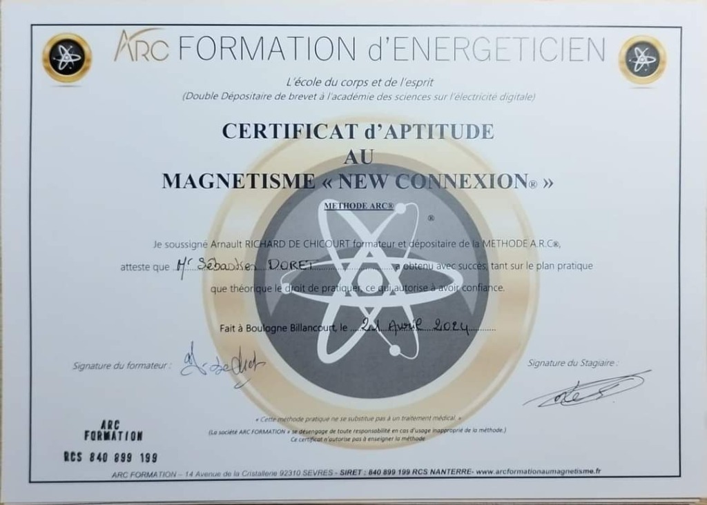 photo diplome Sebastien Doret