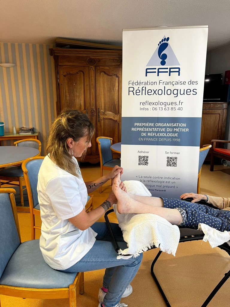 photo activite Audrey FAGNIARD réflexologue RNCP