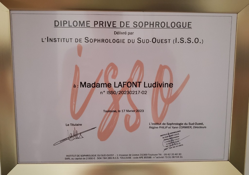 photo diplome Ludivine LAFONT
